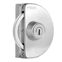 No Need Drilling Glass Display Cabinet Locks 3 Keys Room Door Locks Office Glass Door Lock  Home Single Door(1 Lock)