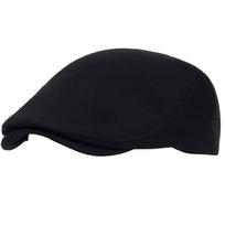 Breathable Men's Beret Hat Retro Forward Cap Artistic Forward Hat  For Women Men juoda