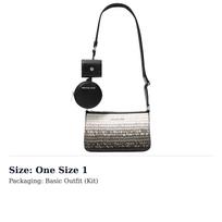 MICHAEL KORS Jet Set Straw Woven Crossbody Bags Small Womens Black 35S5STVC1W-BLACK One Size 1 juoda