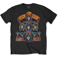 Guns N' Roses Unisex T-: NJ Summer Jam 1988 (Black) (Back Print) Unisex T-Shirt M