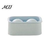 Odor Proof Ice Tray with Lid, Easy Release Flexible Cube Mold, Kitchen Organizer Odor-Free Stackable Container, for Whiskey Cocktail And Drinks S mėlyna