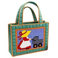 Handbag DIY Cross Stitch Purse Kit for Adult Women Gift Embroidery Tote Bag Kits Cross Stitch Bag Sets with Instruction