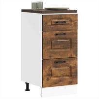 Kitchen Base Cabinet, Kalmar, Smoked Oak