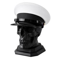 Beret Display Skull Veteran Gift Skull Figurine Decorative Skull Ornament Skull Sculpture Ornament for Table and Daily Decor juoda