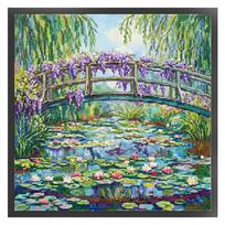 Summer Landscape Full 18CT DIY Stamped Cross Stitch Art and Crafts Kits 40x40cm for Beginners Adults Home Decor China Mainland