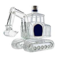 Excavator-Shaped Whiskey Wine Bottle 300ML Glass Whiskey Decanters Digger Liquor Decanter Dispenser for Home Bar Office China Mainland