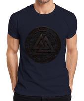 Valknut Viking Symbol Norse Runes Grunge Mythic Ornaunisext Unisexs Tshirt S