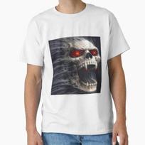 Screaming Skull Classic TShirt Made In UsaAus TShirt S2xl S