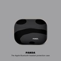AirPods Pro 2 Case, Apple AirPods Pro 2 Earphone Case, Silicone Second-Generation Outer Shell, AirPods Pro 1 Case, AirPods 2 Cover Panda Style - Black