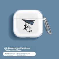 Yingkaida AirPods 4 Protective Case [Astronaut] Apple Wireless Bluetooth Earphone Case Shockproof Creative Non-Slip Storage Cover