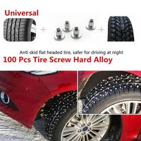 Tire Studs Kit - 100 Pieces Screw Spikes for Snow/Ice