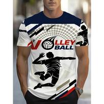 Cool Volleyball Uniform 3D Print Street Oversized Short Sleeve Unisex Men's T-Shirt Fashion Shirt Athlete Quick Drying Clothes S