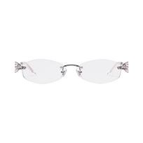 Gentle Monster Glitz 02 Silver Clear Unisex Eyewear ONE SIZE sidabras