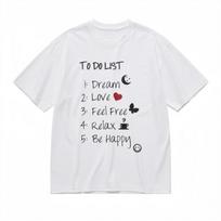 Breathable Classic T-Shirt Dream Love Relax Positive Goals Design Tee M