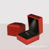 LED Light Jewelry Box Spray Paint High Jewelry Bracelet Box Ring Box Pendant Necklace Box Bracelet Jewelry Box For Valentine's Day One Size raudona