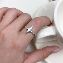 925 Silver Rings For Women Geometric Fine Jewelry Finger Adjustable Simple Star Ring For Party Birthday Gift resizable