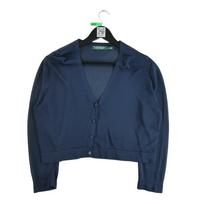 Women's Navy Cardigan Vest XL