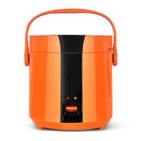 1.2L Mini Rice Cooker 220V Electric Cooking Machine Automatic Household Kitchen Cooker 1-2 Person Smart Rice Cooker US oranžinė