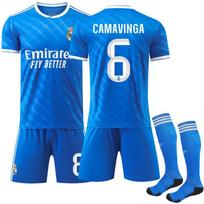 Soccer Uniform Set, Short Sleeve Football Jersey and Shorts Sportswear Kit for Training, Matches and Team Activities 20（Rec. Height 110-120cm）