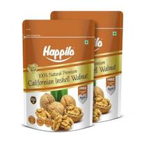 Happilo Natural Inshell Dried Walnut 200g (Pack of 2) | Quality Akrot Giri | High in Protein & Iron | Low Calorie Nuts
