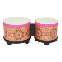 5  and 6  Bongo Drum Set Hand Fine Motor Skills Sturdy Playing Congas for oranžinė