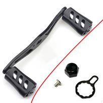 Baitcasting Reel Handle Screw Cap Locking Plate Replacement Parts for Repair Black Left