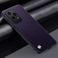 Plain Leather Case For Honor 200 Lite 100 Pro 90 Lite 80 Honor X8B X9B X6A Luxury Hard Phone Protect Cover Fundas For Honor X9B tamsiai violetine spalva