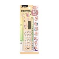 Multifunctional Folding Calculator Ruler – Dual-use Student Stationery Gift 15 cm