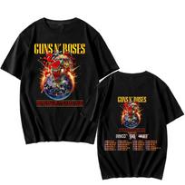 Guns N Roses 2025 Turo Marškinėliai Vintažiniai Roko Trumpomis Rankovėmis Madingi Medvilniniai Marškinėliai Moterims Vyrams Vasariniai Y2K Drabužiai Viršūnės XXXXL