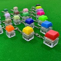 2/4/6Pcs Keyboard Fidget Toy for Kids Adults Fidget Sensory Toy for Anxiety Stress Relief Silent Keyboard Button Keychain Gift