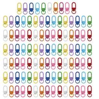 100pcs Random Color Rotating Keychain Hooks for Personalized Items Lobster Clasp 1