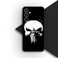 Phone Cover for Samsung Galaxy S25 S24 S23 FE Ultra Plus S7 Edge S25+ S23+ A56 5G Casing Case The Punisher Avengers Marvel Skull Galaxy S25+