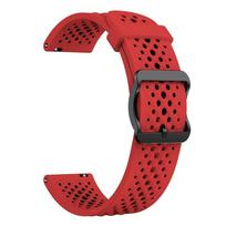 22mm Silicone Strap For Garmin Vivoactive 4 Venu 3 2 Darth Wristband Forerunner 570 47mm 255 Music 265 Sport Breathable Bracelet 1Pcs 22mm raudona