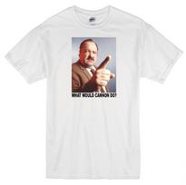 FRANK CANNON WWD? PRIVATE DETECTIVE WILLIAM CONRAD CRIME RETRO TV WHITE T-shirt 4XL