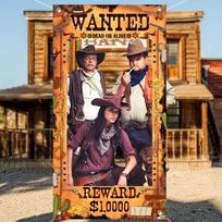 1Piece Vibrant Cowboy Cowgirl Party Banner - Perfect Western Theme Decorations For Birthday, Shower, And Photo Props With Wild Back