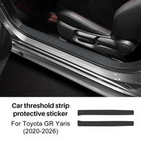 For Toyota GR Yaris 2020 2021 2022 2023 2024 2025 2026 Premium Suede Step Guards Sticker Threshold Door Anti Scratch Protector. 1Pair Suede