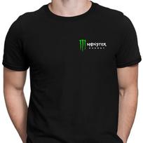 Monster Energy Logotipas Juodi Marškinėliai Klasikinio Kirpimo T-shirt Automobilių Gatvės Stilius S black