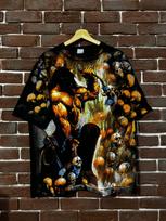 RARE VINTAGE MANOWAR 90s METAL BAND GRAIL All over print skull xl black Unisex T-Shirt XXXL