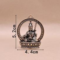 Lotus Flower Master Buddha Small Ornament Vintage Copper Buddha Statue Miniature Figurines Handcraft Desktop Home Decor