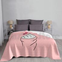 Blanket Korean Drama | Saranghae Finger Heart I Ilove Two Finger Movement Of The Heart | K-Pop Print Washable Size: 75*100cm, Weight: 230 GSM