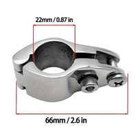 22/25/30/32Mm Boat Bimini Top Fitting Slide Cap Slide Sleeve Pipe Eye End Cap Jaw Slide Clamp External Eye End Canopy Tub A3