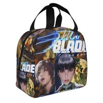 Korean Action Adventure Game Stellar Blade Cartoon Resuable Lunch Box Thermal Cooler Food Insulated Lunch Bag School One Size