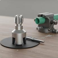 PPR PVC Tube Threading Tool Double Function Internal External Threader Wide Compatibility for 1/2 Inch Int Ext Carbon Steel