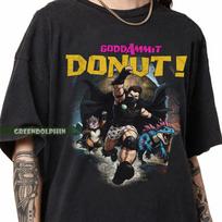 Comfort Colors Dungeon Crawler Carl Donut Mongo Shirt, God Damnit Donut T-Shirt, Cat Gift 3XL