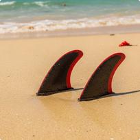 Surfboard Fins Bicolor Single Textured