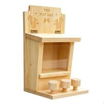 Wooden Squirrel Feeder Decorative Design Wood Outdoor Use Wildlife Shelter for