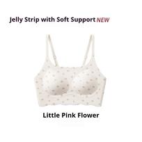 Pastoral Floral Print Stage 2 Developmental Sports Training Vest for Puberty Girls Butterfly Cup Soft Daily Inner Undergarment for Growing Kids M