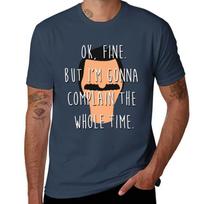 ok fine TShirt Minimalist Plain Crew Neck TShirt S