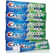 Crest Complete Whitening + Scope Toothpaste Pack, 5 Ea