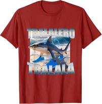 Tralalero Tralala Bootleg Brainrot Italian Brainrot Meme TShirt Funny Shark Design Graphic Outfit Short Sleeve Blouses Novelty S